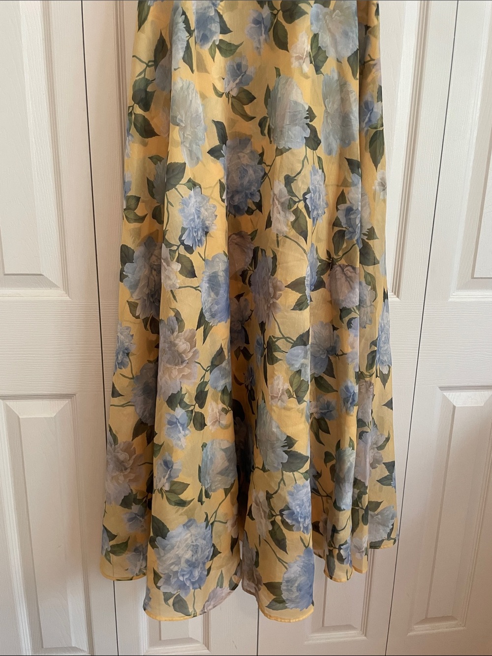 Sachin & Babi Kate Draped Floral Print Organza Gown Dress size 8 - Picture 8 of 15